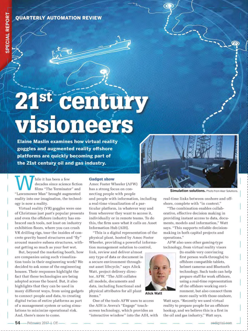 Offshore Engineer Magazine, page 52,  Feb 2017