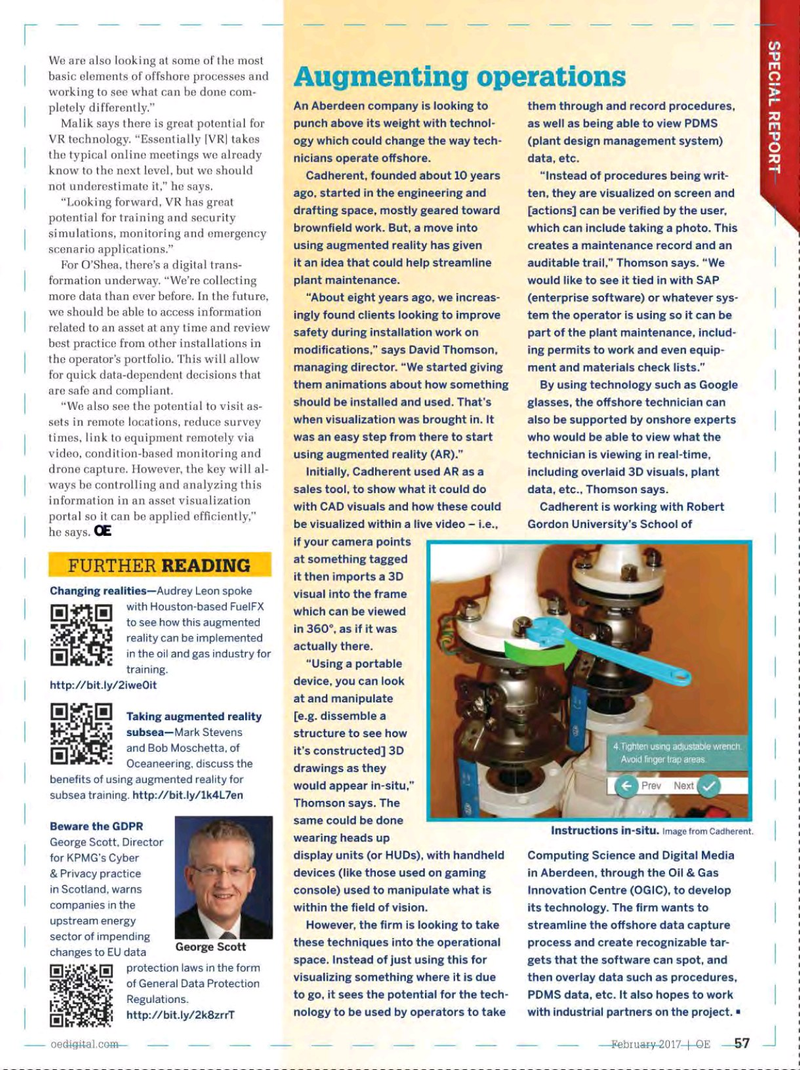 Offshore Engineer Magazine, page 55,  Feb 2017