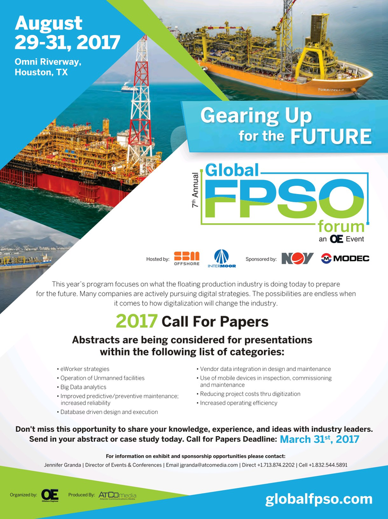 Offshore Engineer Magazine, page 19,  Mar 2017