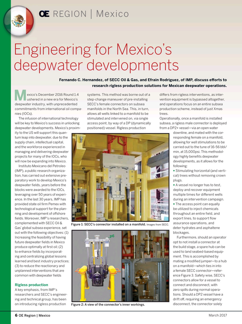 Offshore Engineer Magazine, page 46,  Mar 2017
