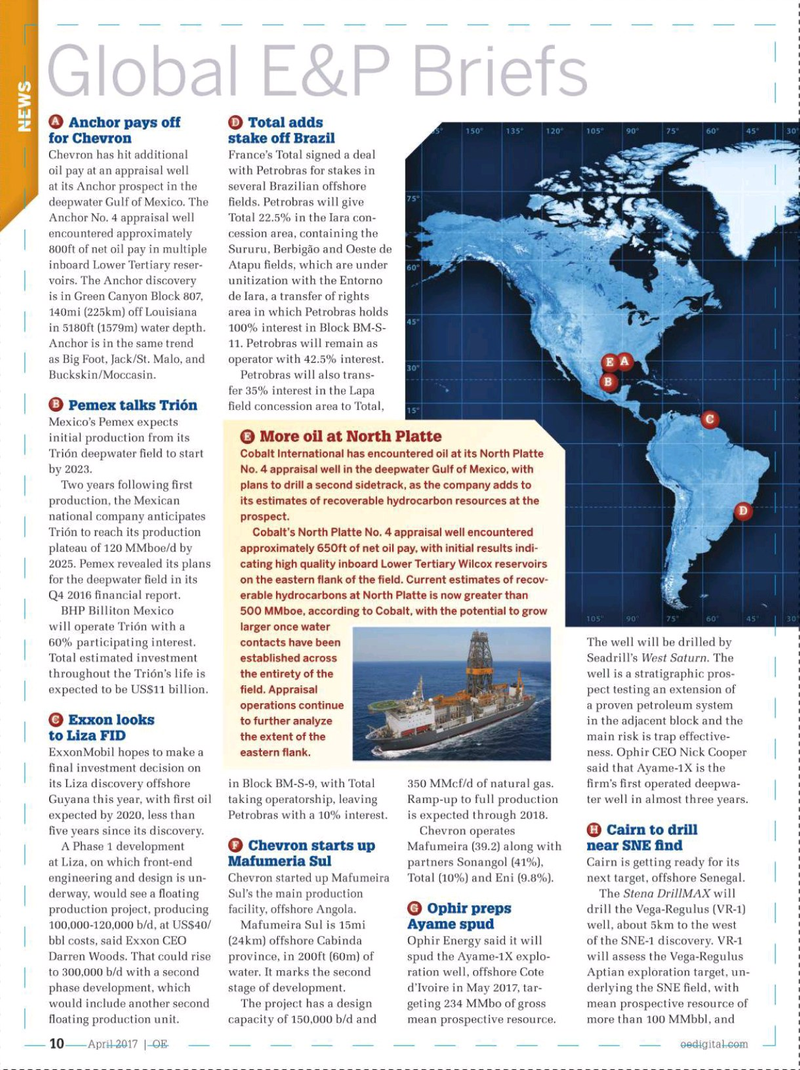 Offshore Engineer Magazine, page 8,  Apr 2017