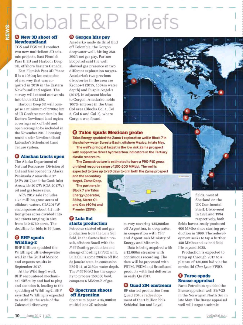 Offshore Engineer Magazine, page 8,  Jun 2017