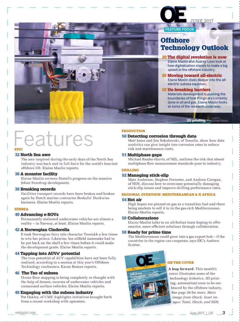 Offshore Engineer Magazine, page 1,  Jun 2017