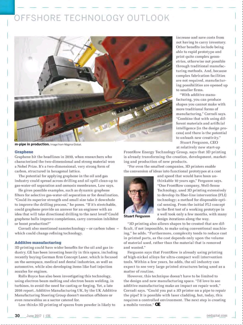 Offshore Engineer Magazine, page 28,  Jun 2017