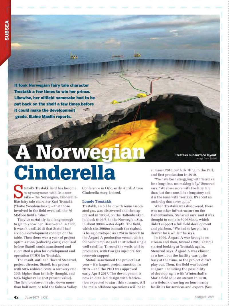 Offshore Engineer Magazine, page 40,  Jun 2017