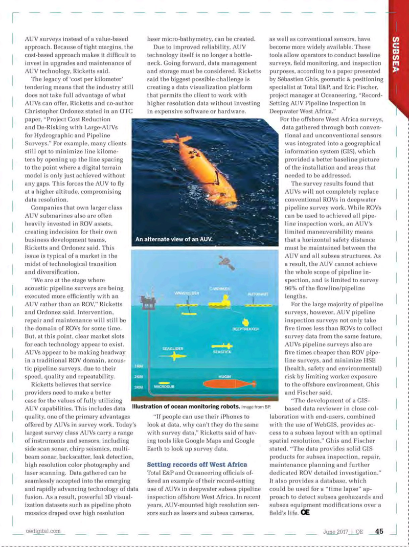 Offshore Engineer Magazine, page 43,  Jun 2017