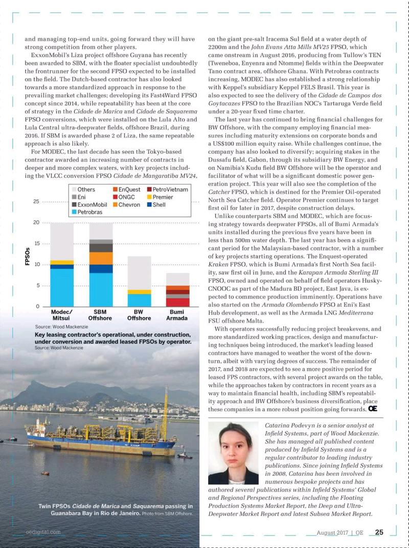 Offshore Engineer Magazine, page 23,  Aug 2017