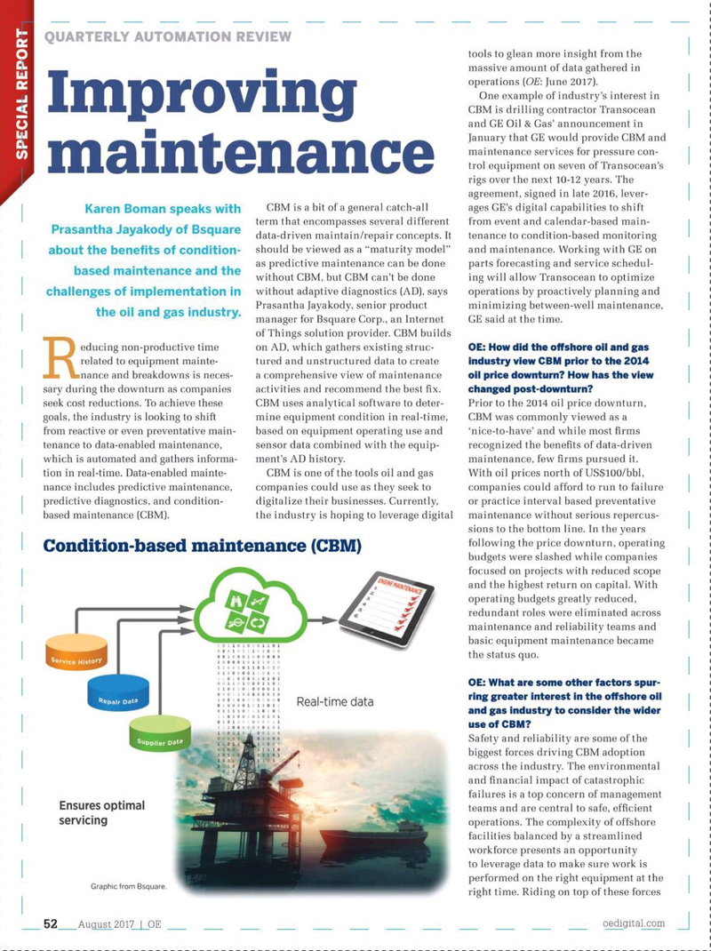 Offshore Engineer Magazine, page 50,  Aug 2017