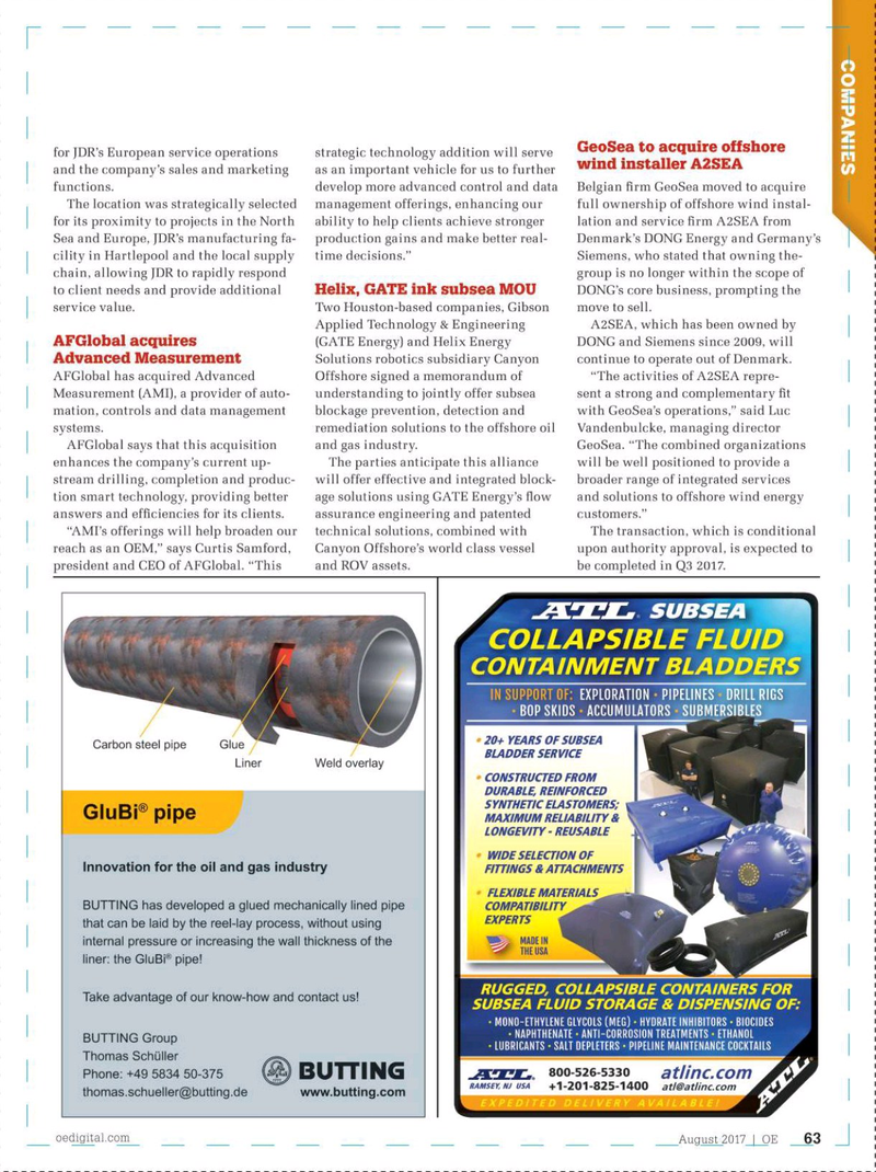 Offshore Engineer Magazine, page 61,  Aug 2017