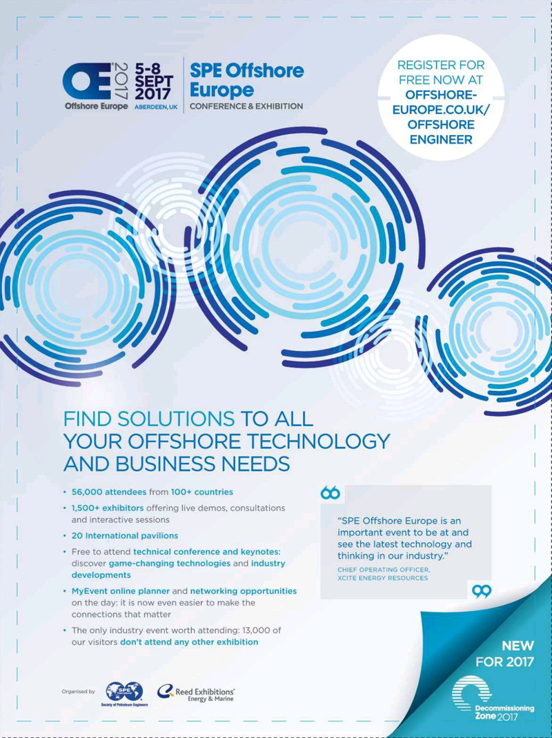 Offshore Engineer Magazine, page 63,  Sep 2017