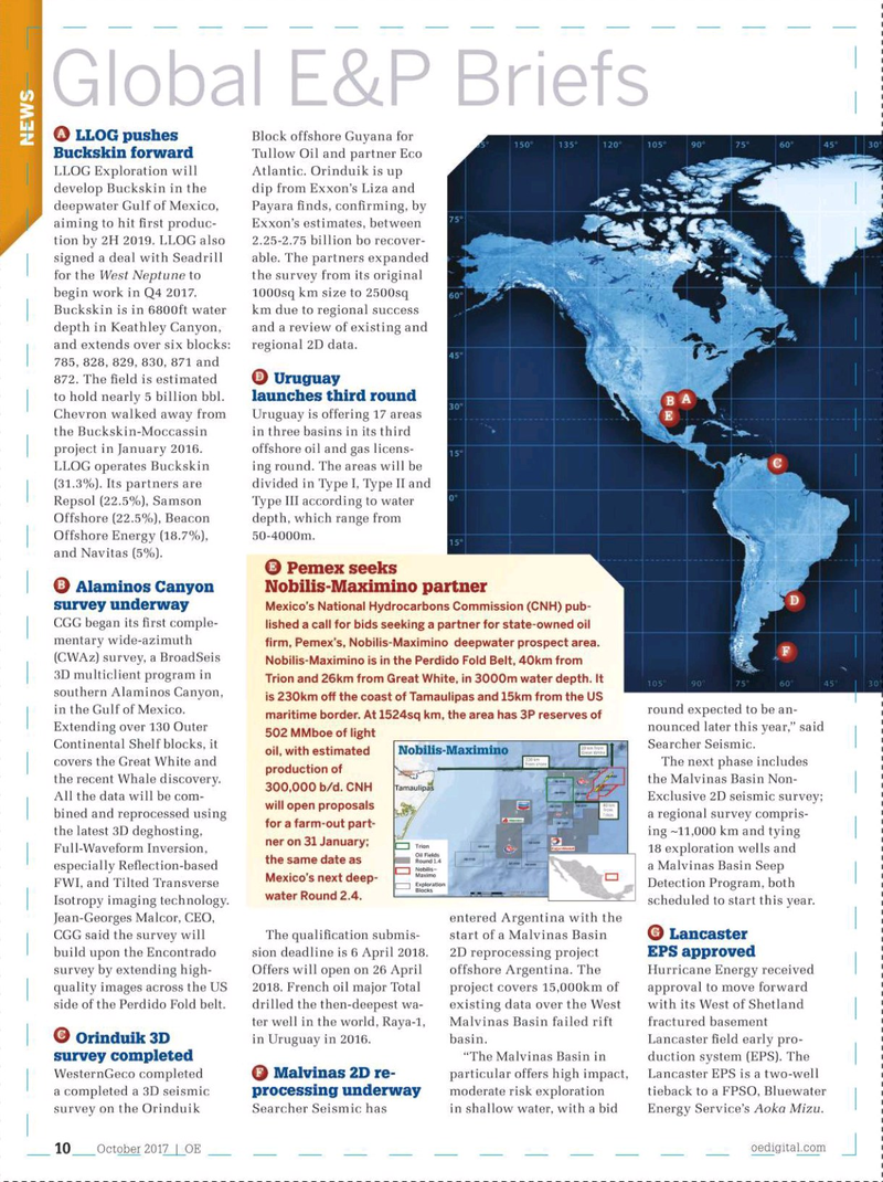Offshore Engineer Magazine, page 8,  Oct 2017