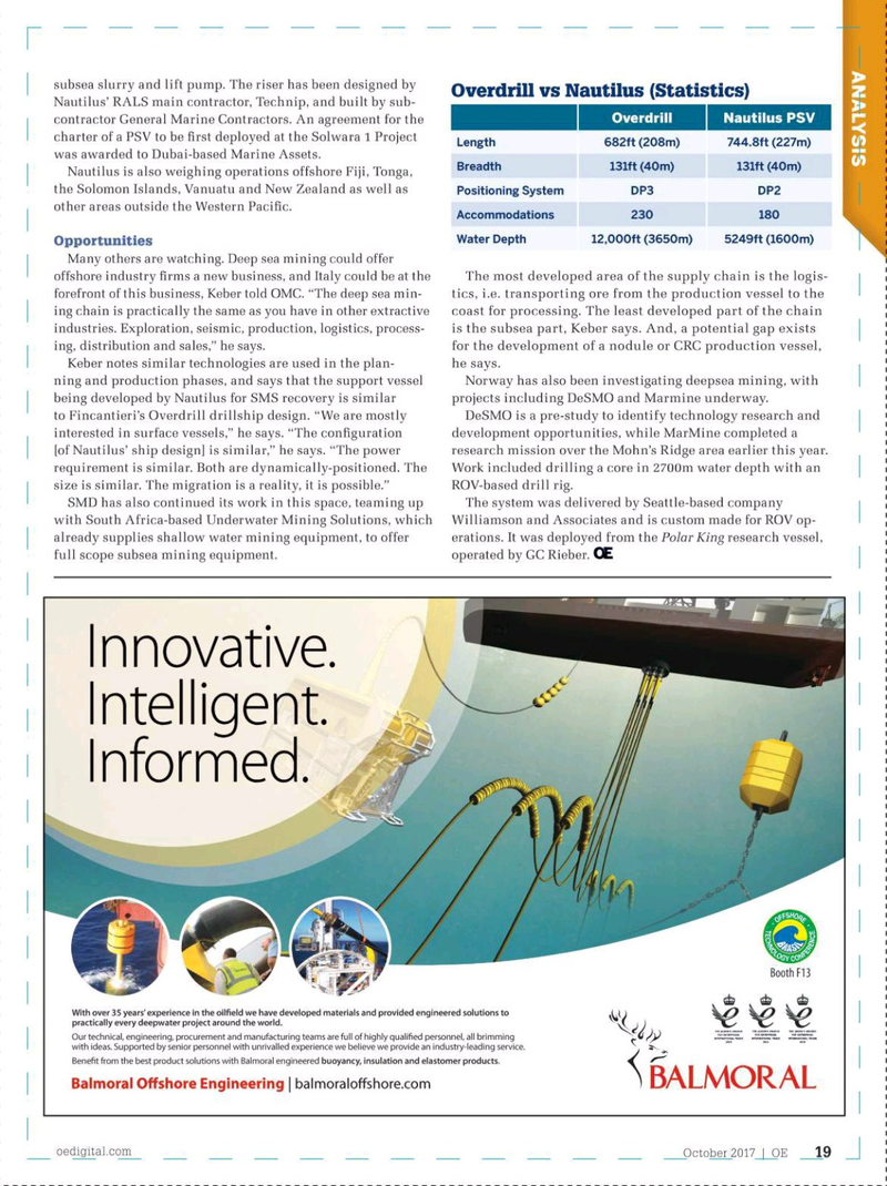 Offshore Engineer Magazine, page 17,  Oct 2017