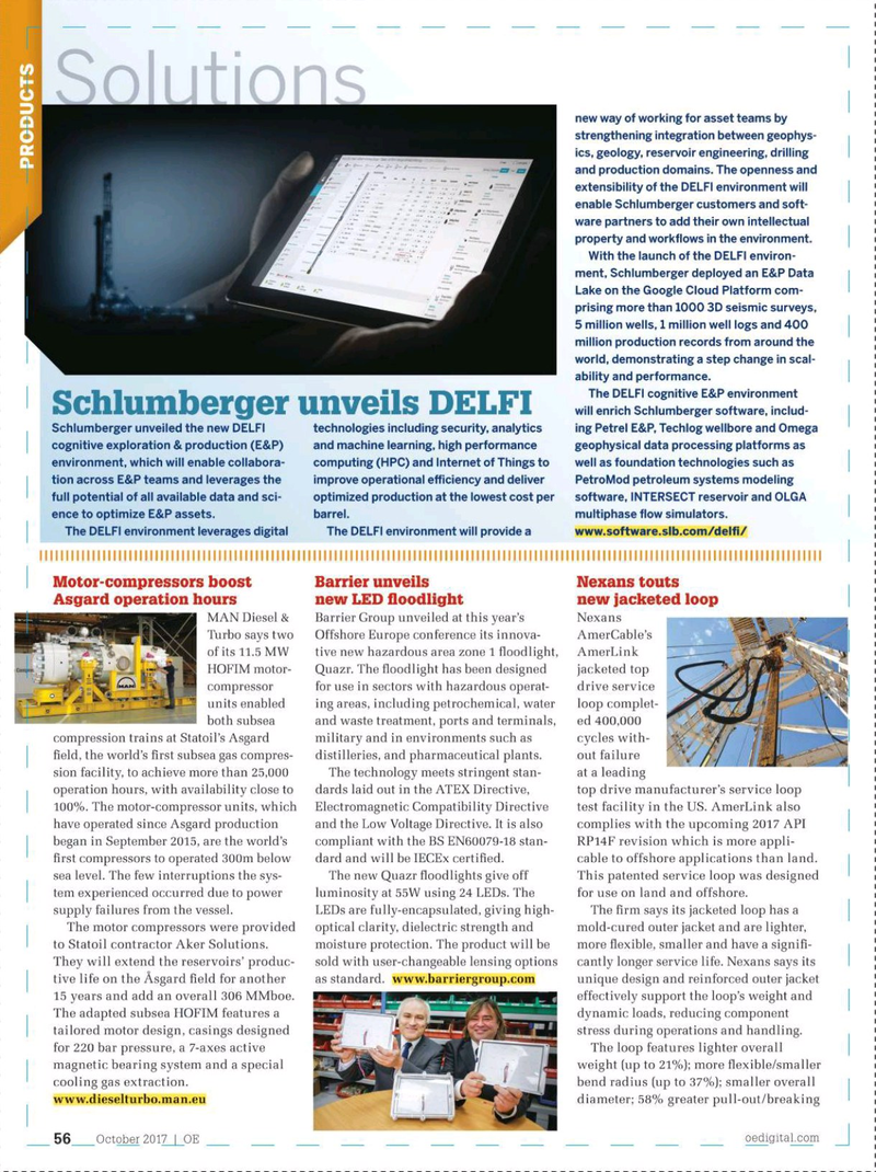 Offshore Engineer Magazine, page 54,  Oct 2017