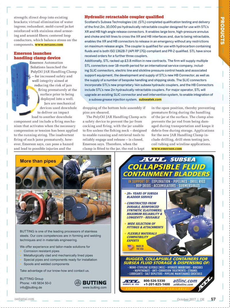 Offshore Engineer Magazine, page 55,  Oct 2017