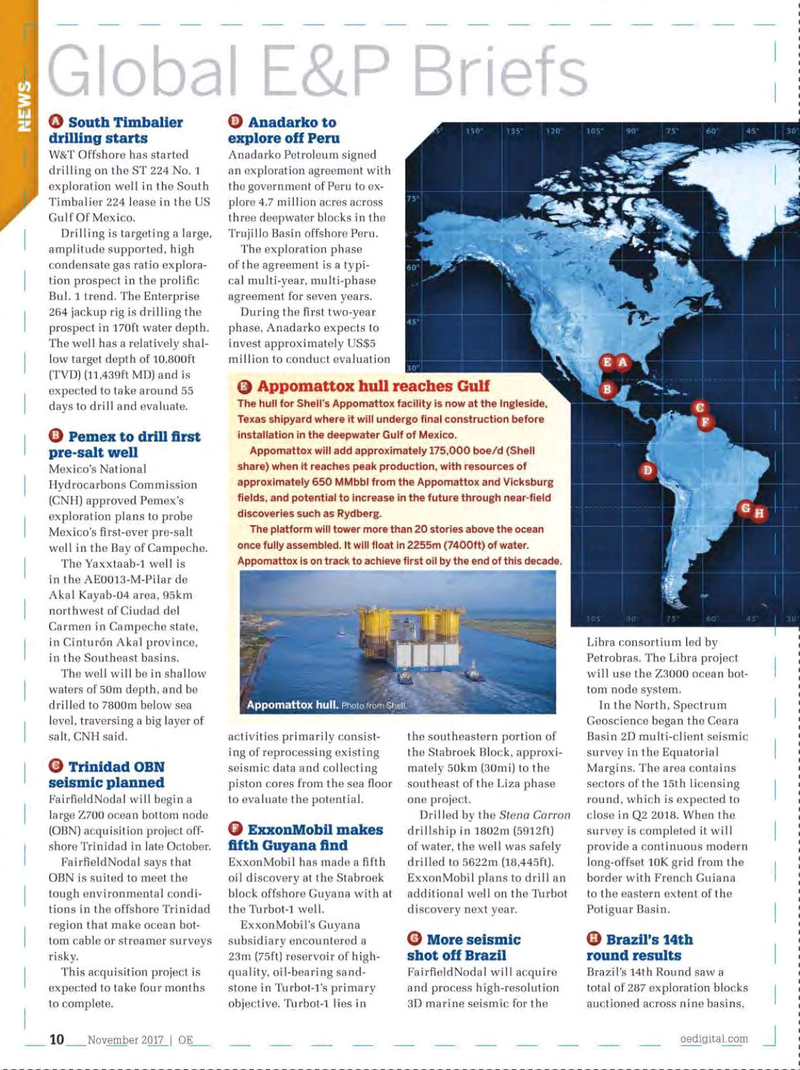Offshore Engineer Magazine, page 8,  Nov 2017