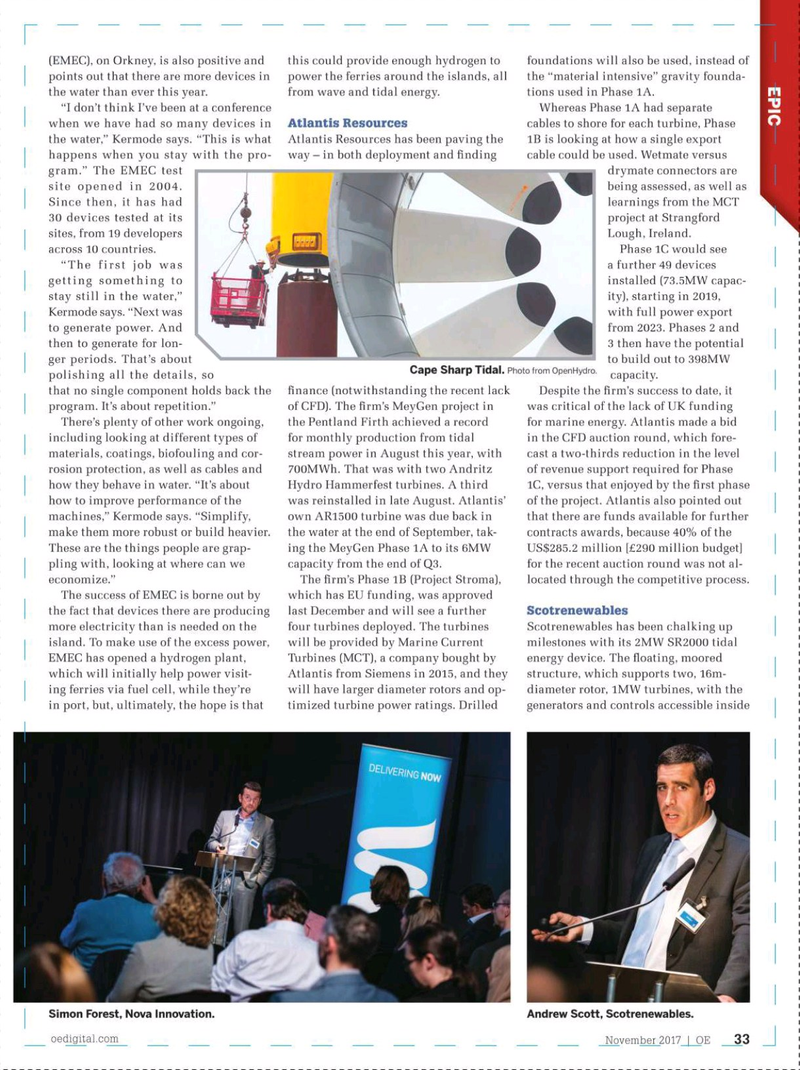 Offshore Engineer Magazine, page 31,  Nov 2017