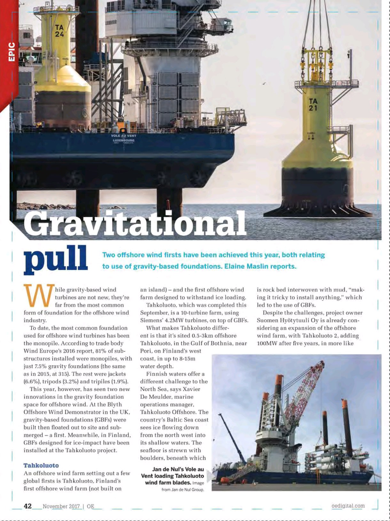 Offshore Engineer Magazine, page 40,  Nov 2017