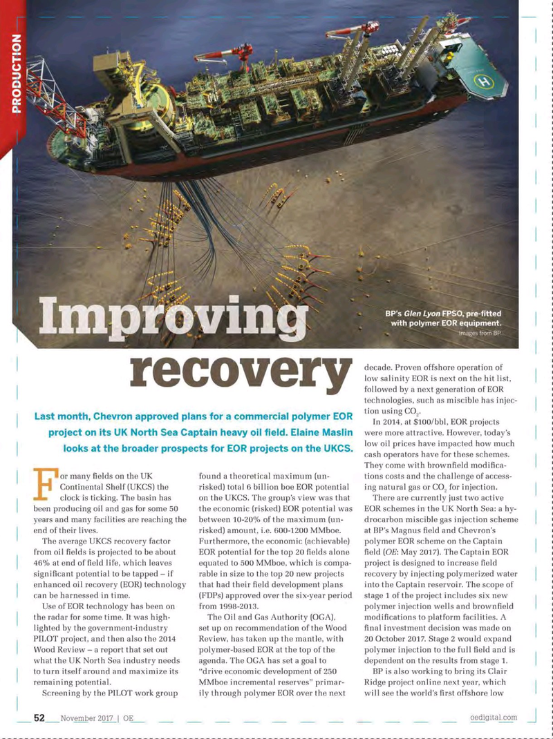 Offshore Engineer Magazine, page 50,  Nov 2017