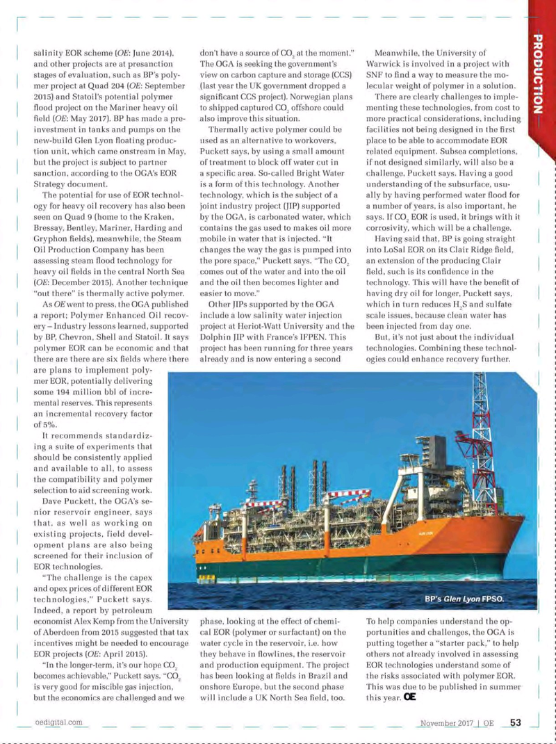 Offshore Engineer Magazine, page 51,  Nov 2017