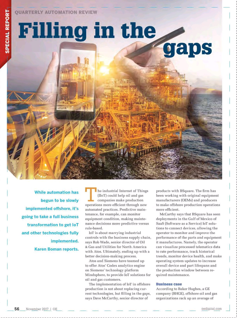 Offshore Engineer Magazine, page 54,  Nov 2017