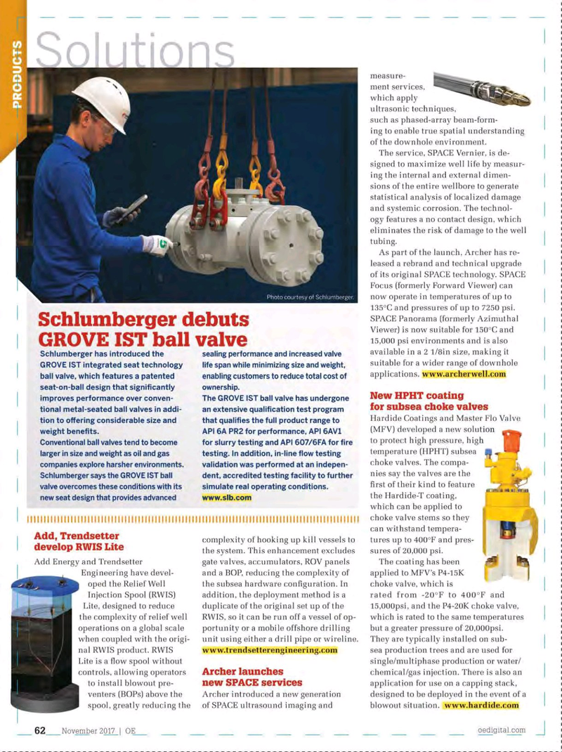 Offshore Engineer Magazine, page 60,  Nov 2017