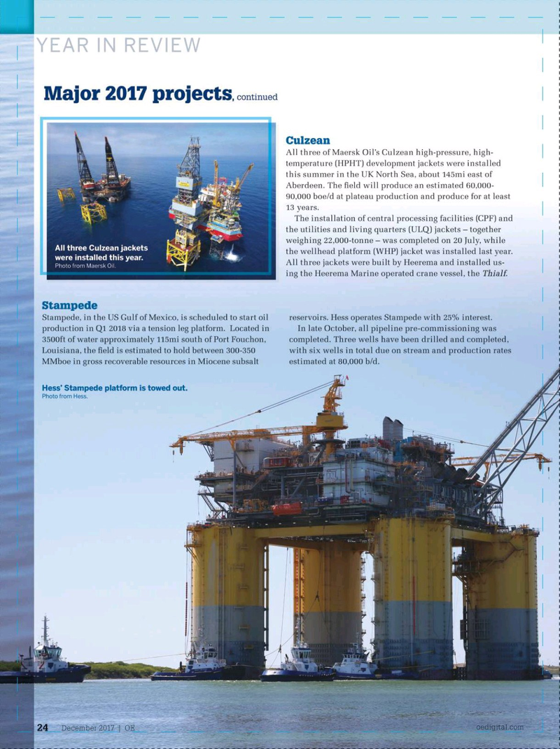 Offshore Engineer Magazine, page 22,  Dec 2017