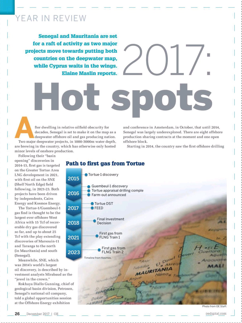 Offshore Engineer Magazine, page 24,  Dec 2017
