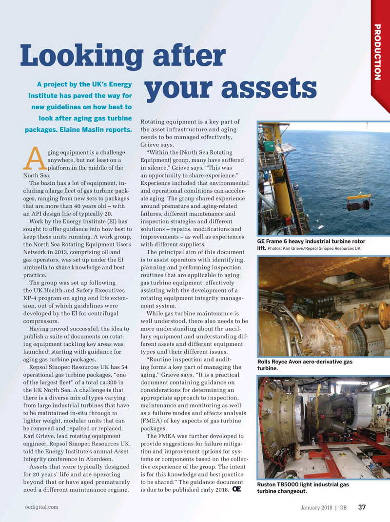 Offshore Engineer Magazine, page 35,  Jan 2018