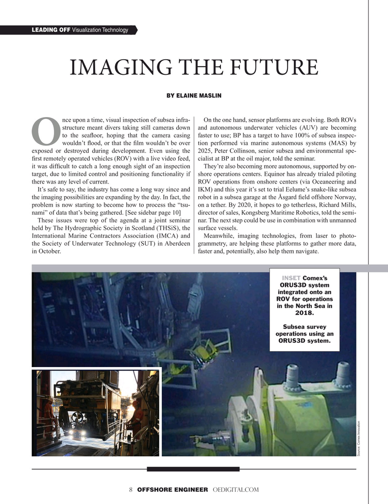 Offshore Engineer Magazine, page 8,  Jan 2019
