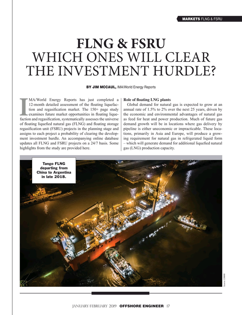 Offshore Engineer Magazine, page 17,  Jan 2019