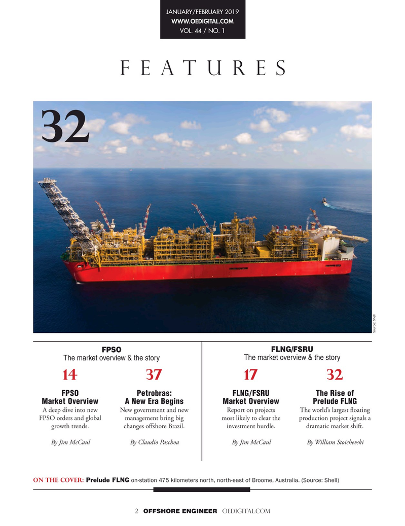 Offshore Engineer Magazine, page 2,  Jan 2019