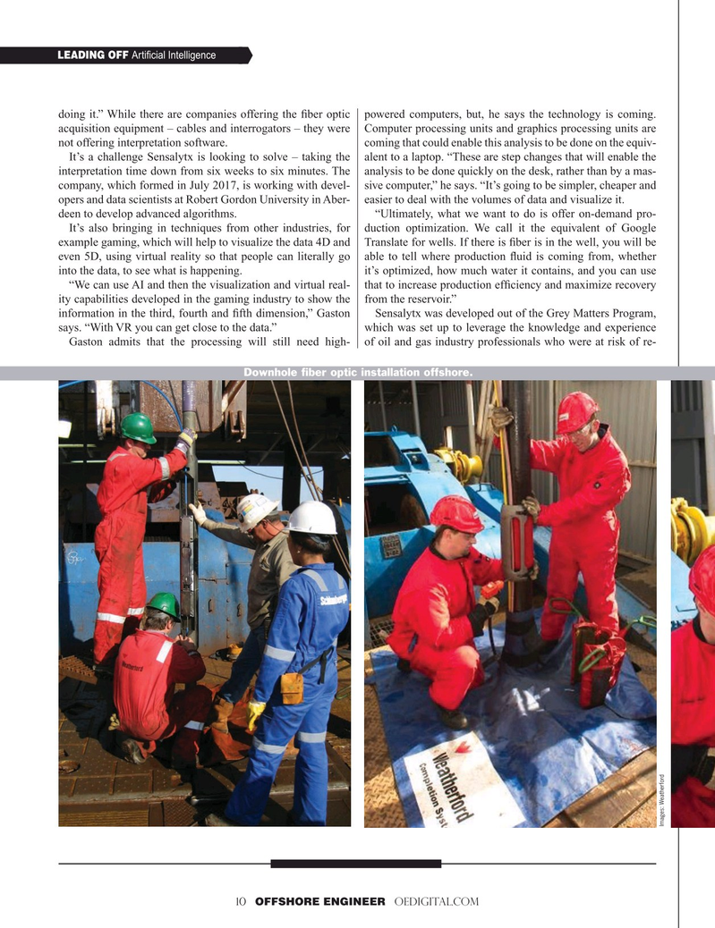 Offshore Engineer Magazine, page 10,  Mar 2019