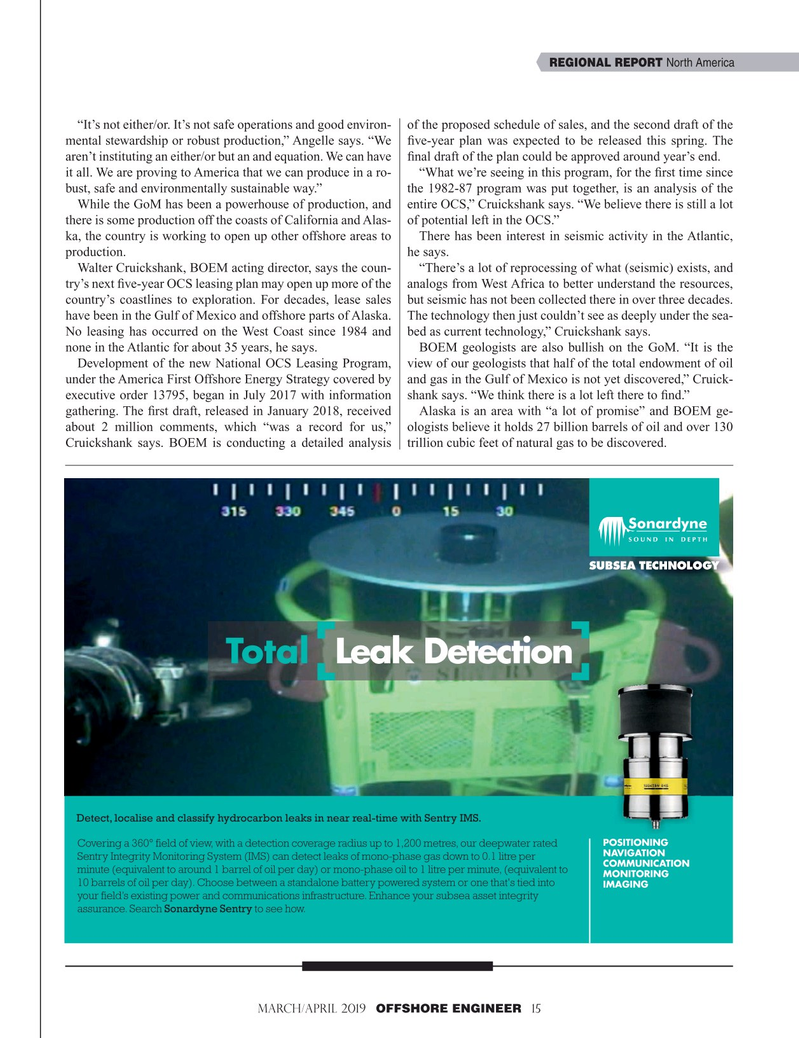 Offshore Engineer Magazine, page 15,  Mar 2019