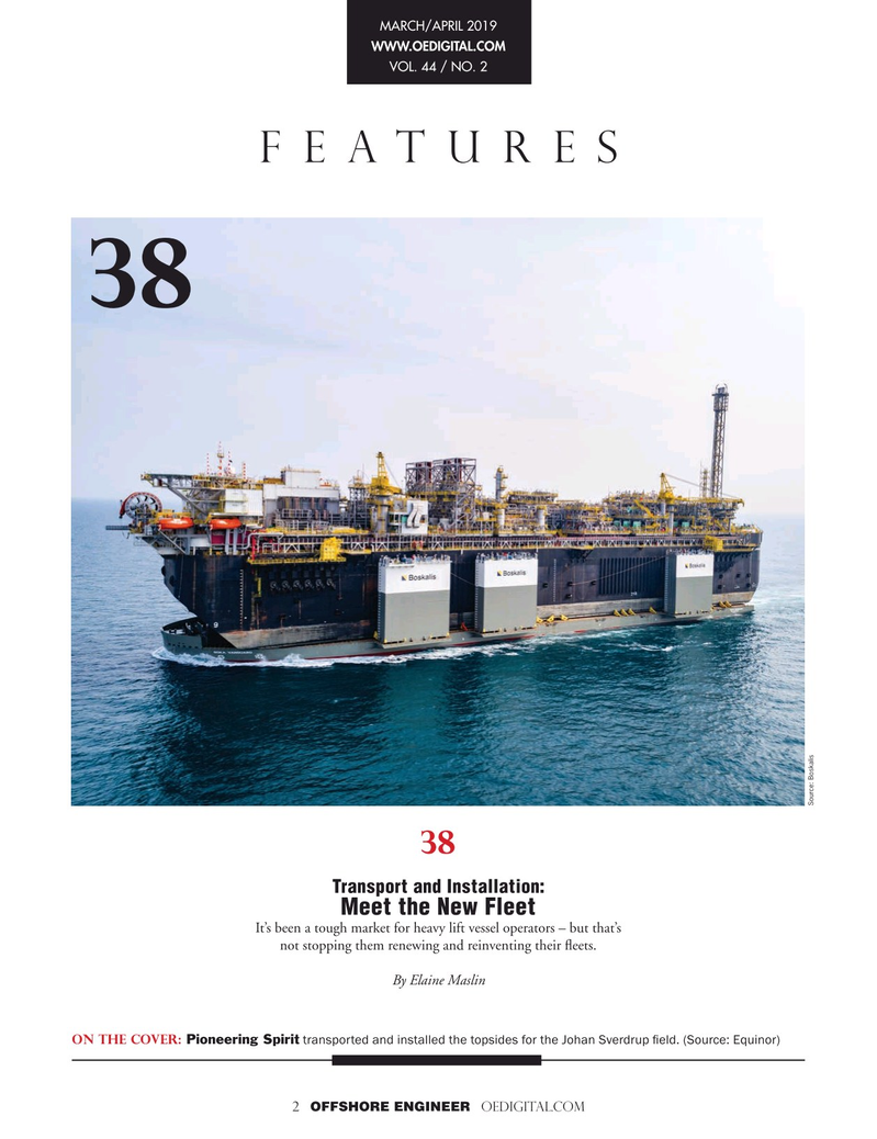 Offshore Engineer Magazine, page 2,  Mar 2019