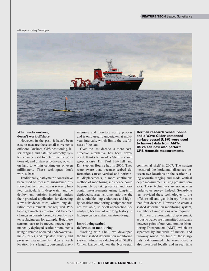 Offshore Engineer Magazine, page 45,  Mar 2019