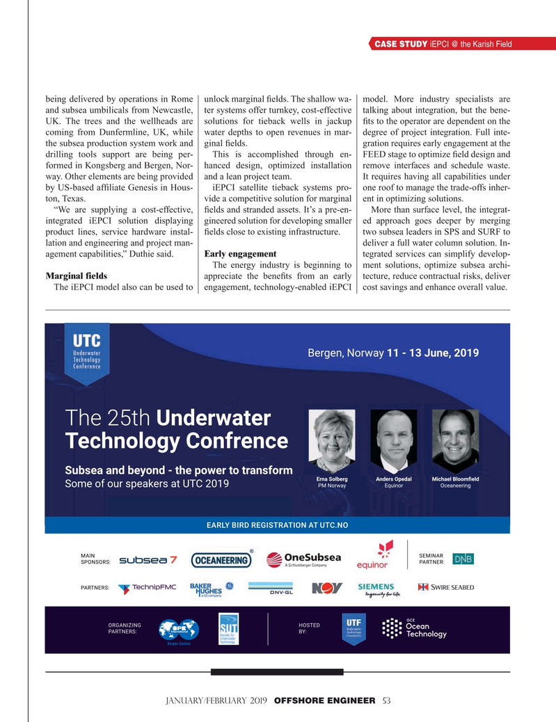 Offshore Engineer Magazine, page 53,  Mar 2019