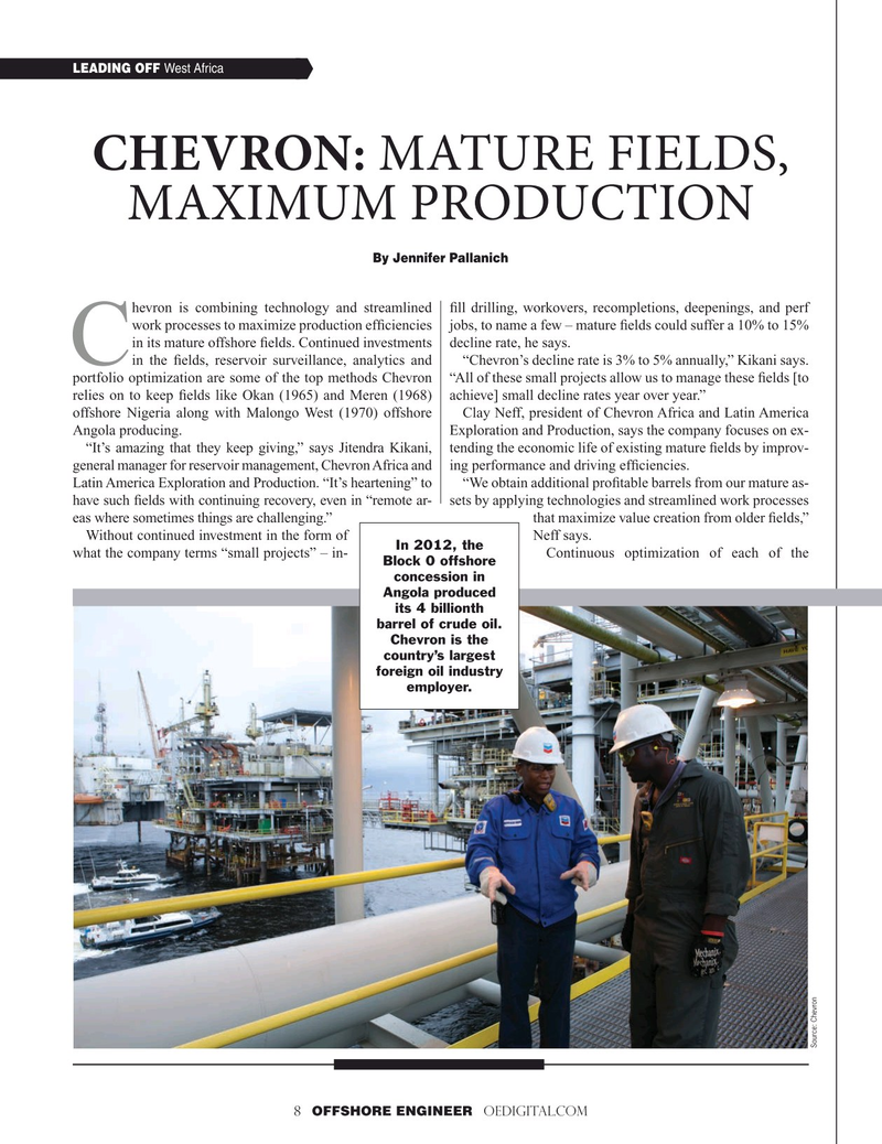 Offshore Engineer Magazine, page 8,  May 2019