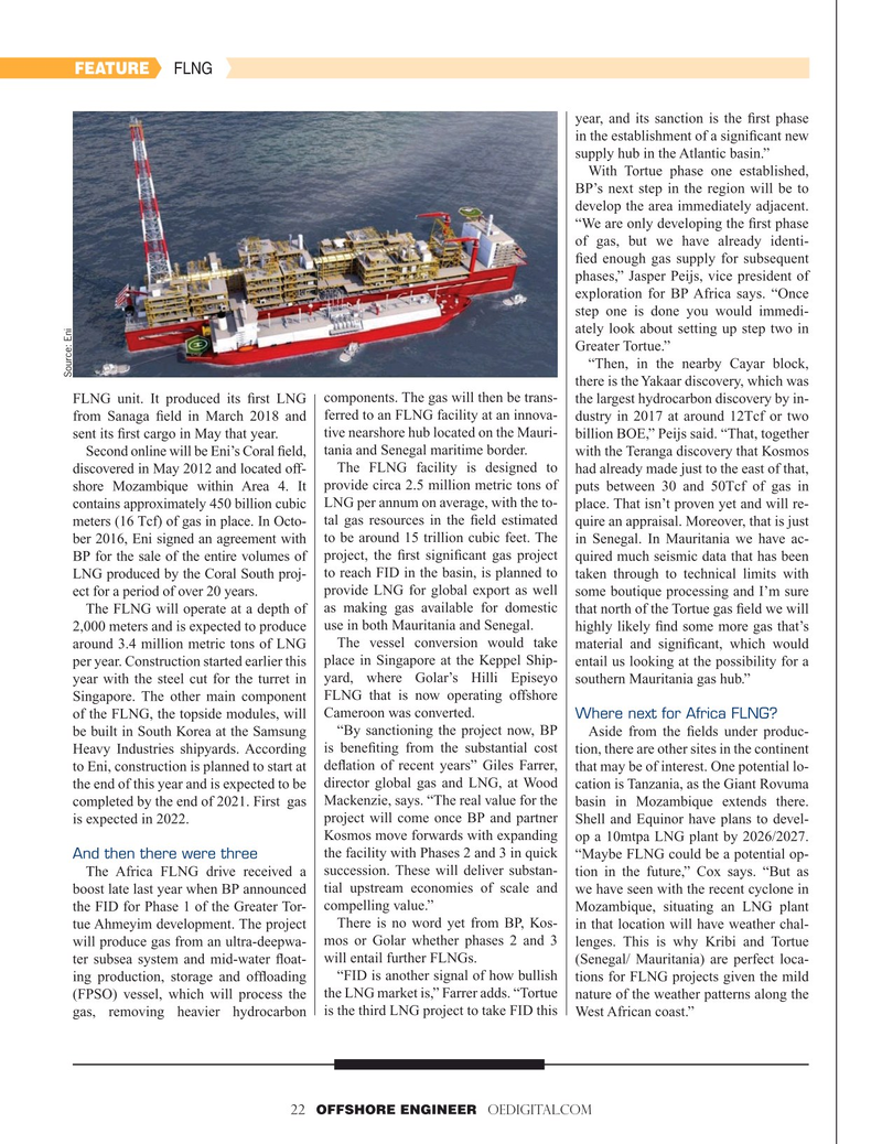 Offshore Engineer Magazine, page 22,  May 2019