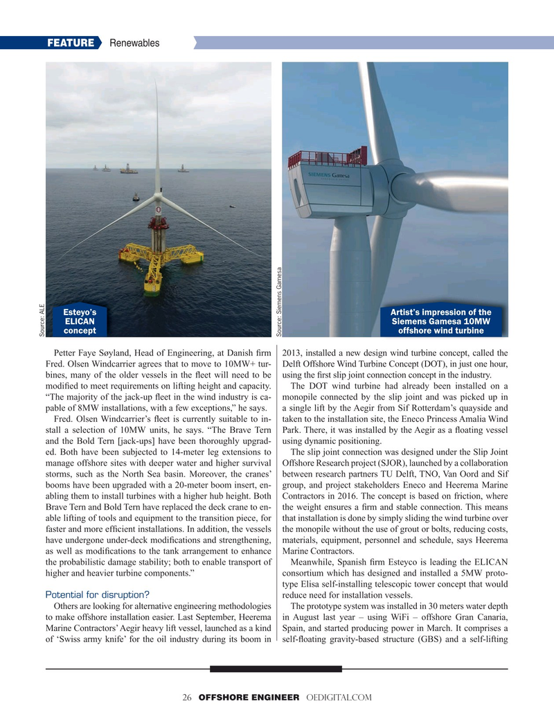 Offshore Engineer Magazine, page 26,  May 2019