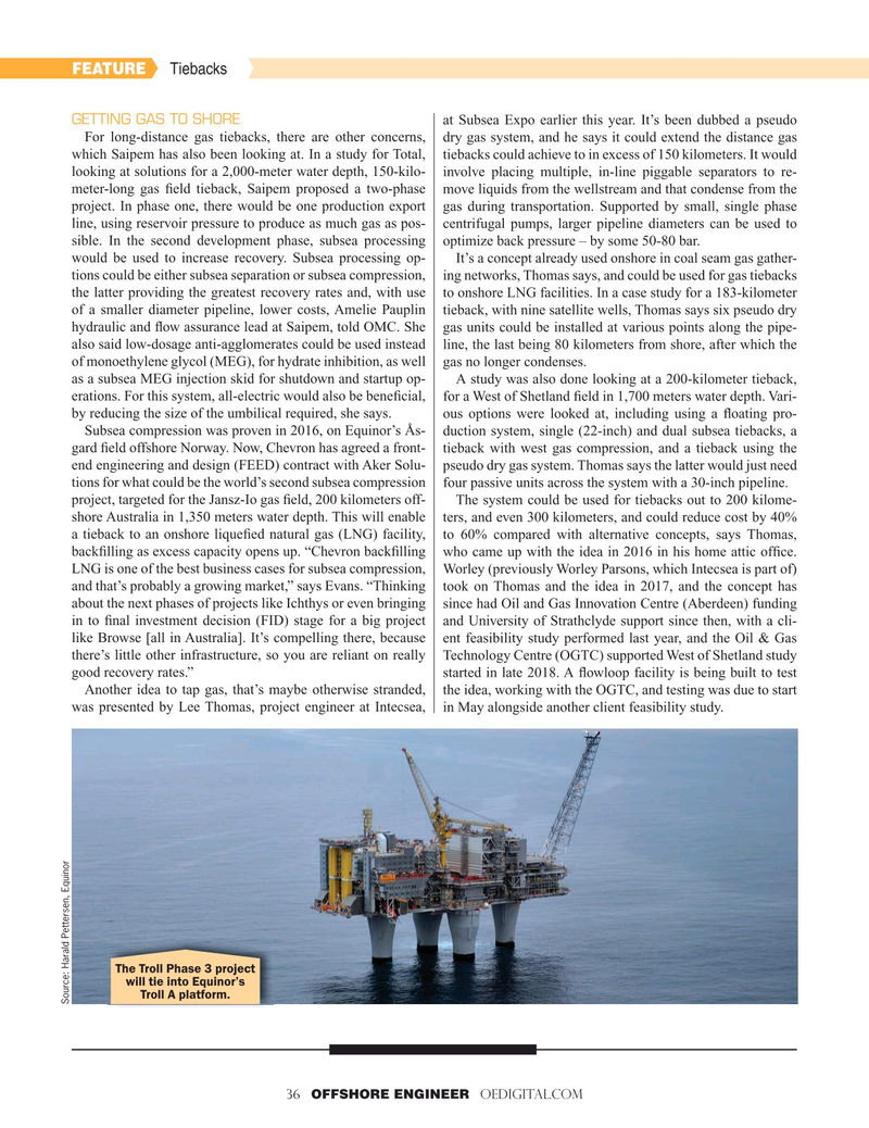 Offshore Engineer Magazine, page 36,  May 2019