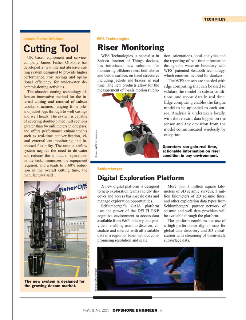 Offshore Engineer Magazine, page 61,  May 2019