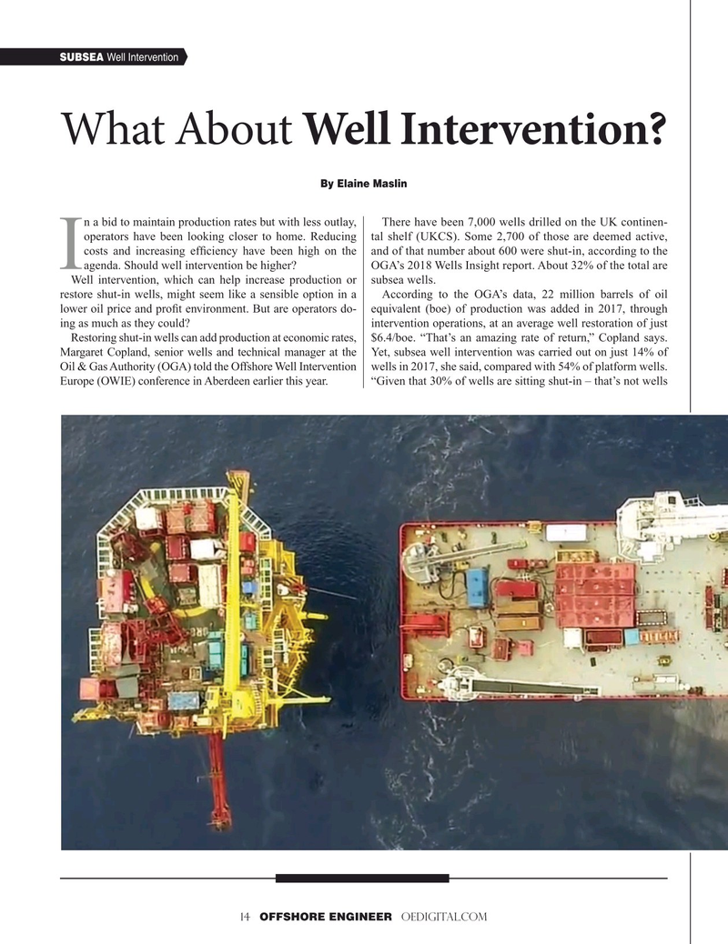 Offshore Engineer Magazine, page 14,  Jul 2019