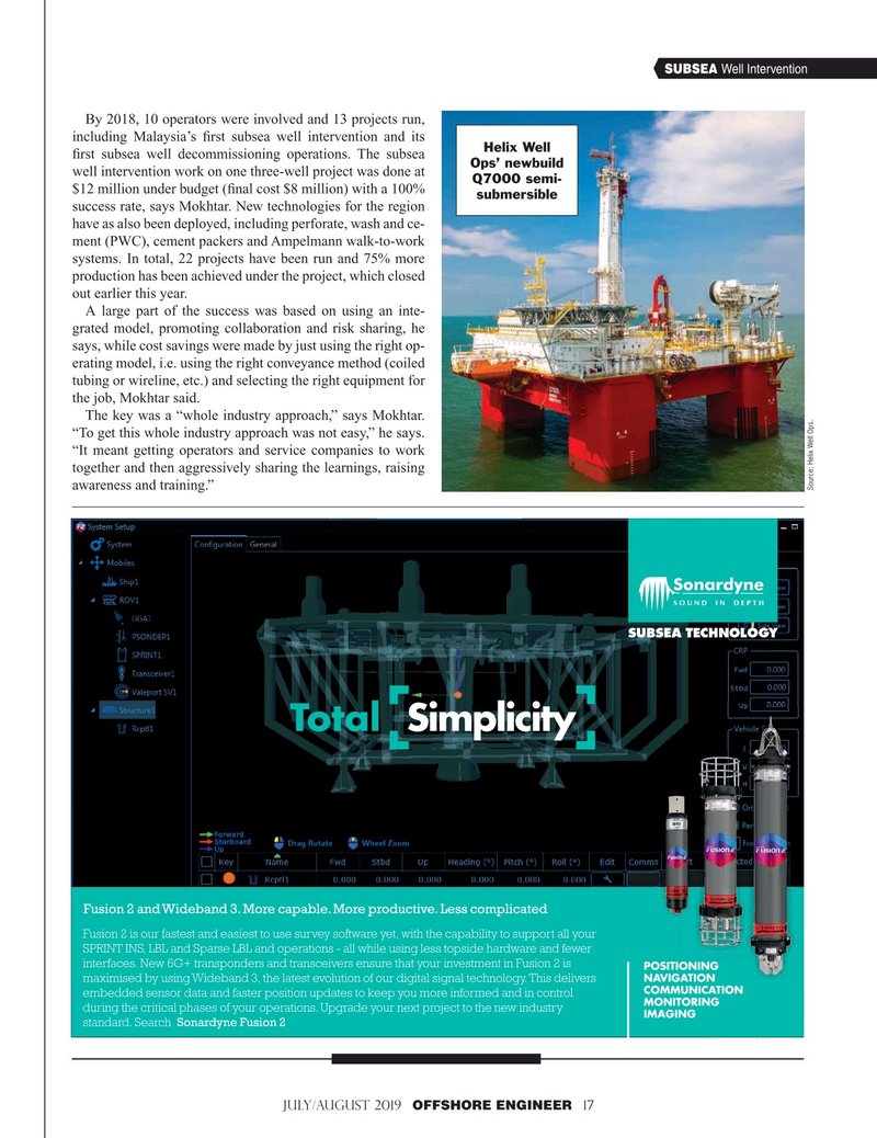 Offshore Engineer Magazine, page 17,  Jul 2019