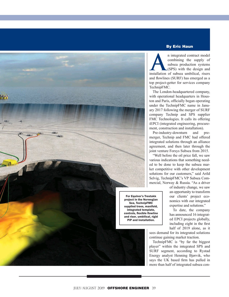 Offshore Engineer Magazine, page 39,  Jul 2019
