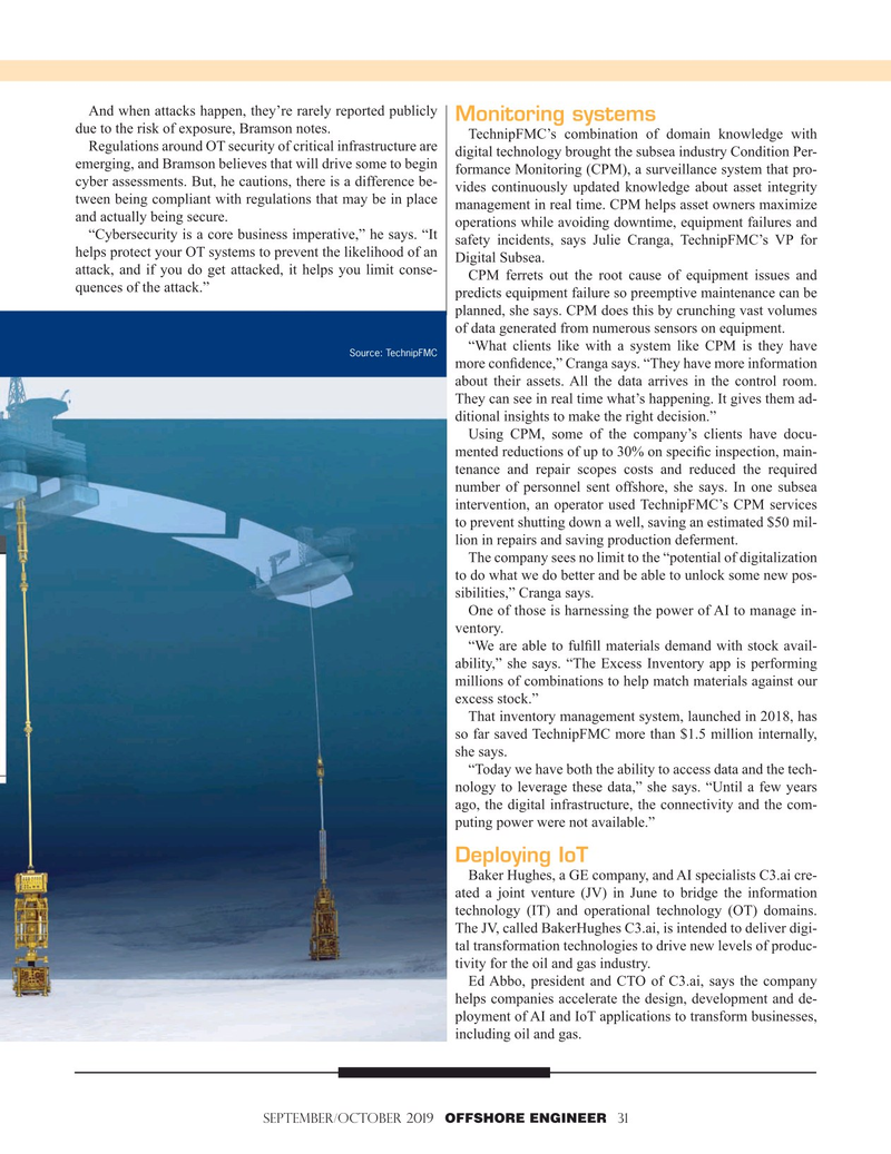Offshore Engineer Magazine, page 31,  Sep 2019