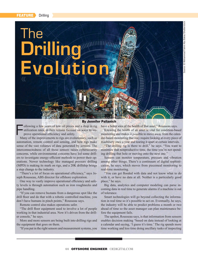 Offshore Engineer Magazine, page 44,  Sep 2019