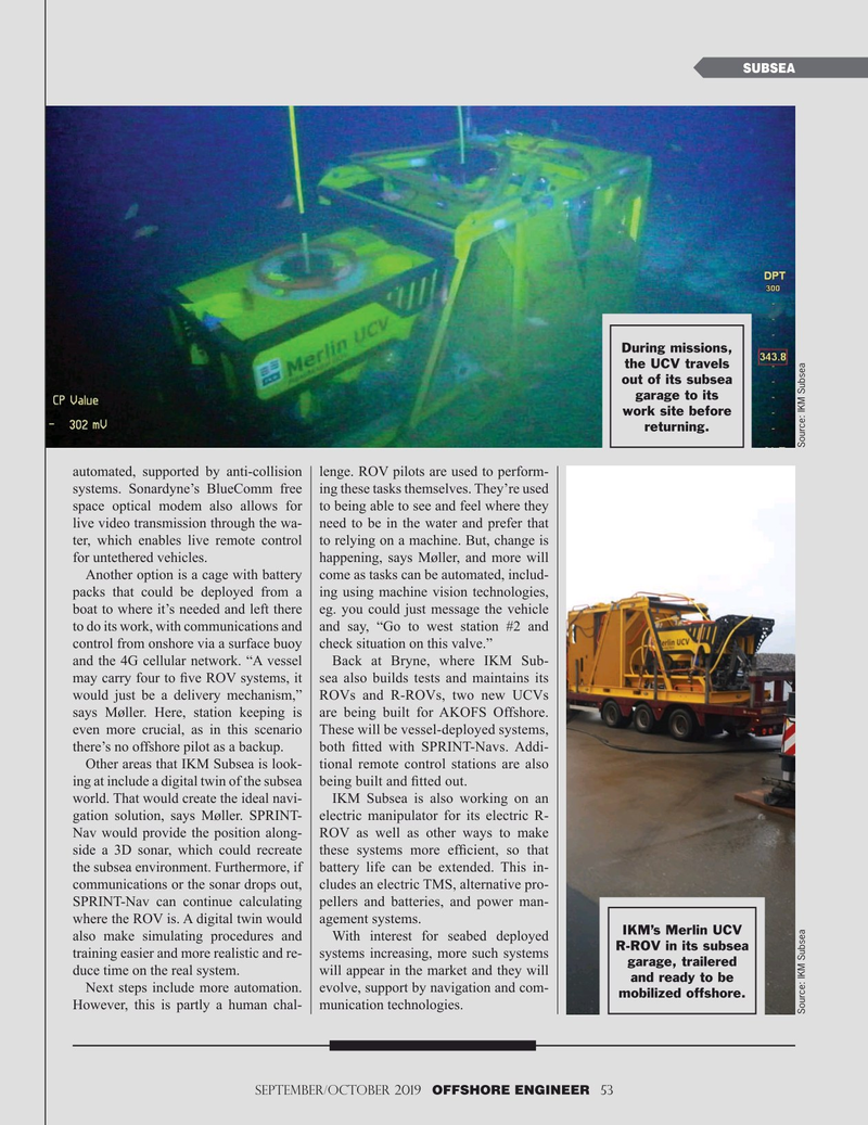 Offshore Engineer Magazine, page 53,  Sep 2019