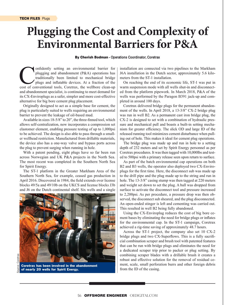 Offshore Engineer Magazine, page 56,  Sep 2019