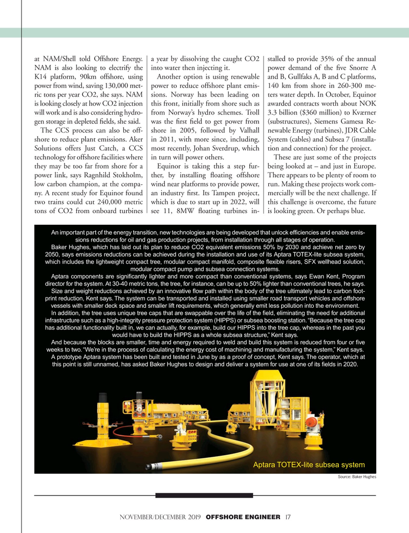 Offshore Engineer Magazine, page 17,  Nov 2019
