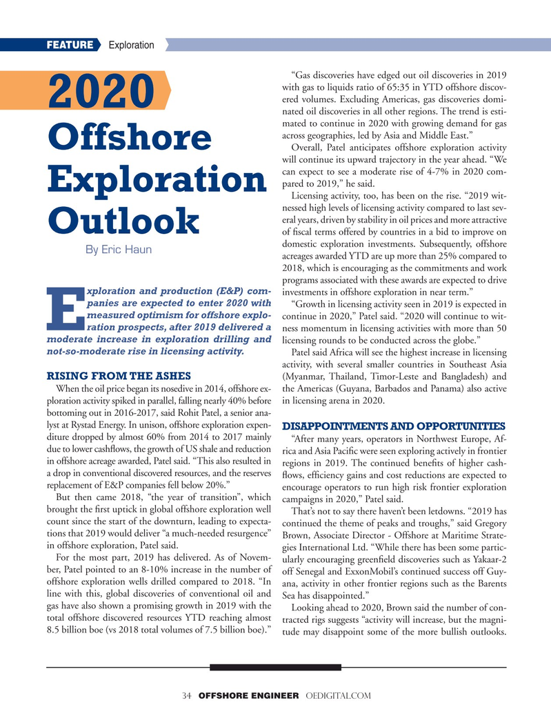 Offshore Engineer Magazine, page 34,  Nov 2019